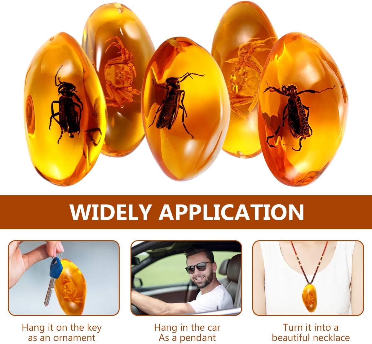 Amber Fossil Insect - Pendant Amber Stone Ornament(🔥Buy 3 get 2 free, 🔥Buy 5 get 5 free！)