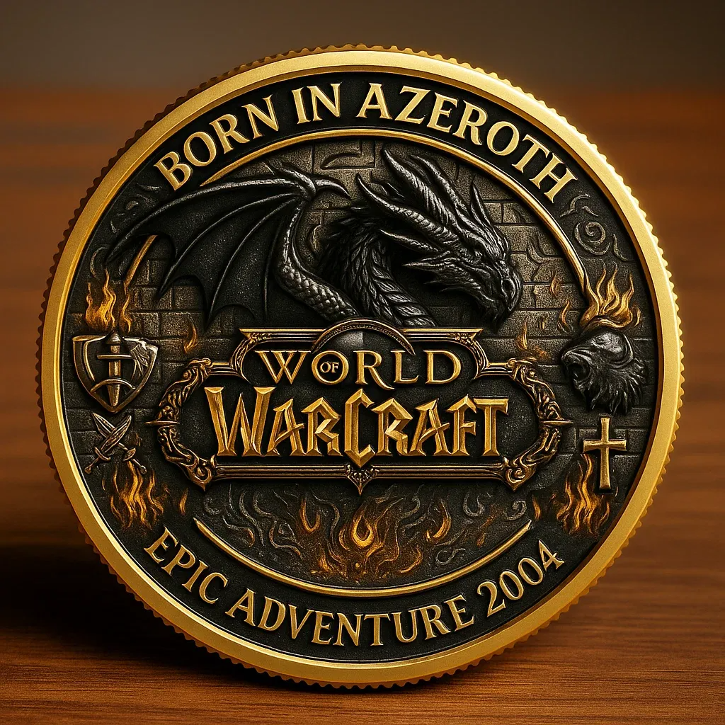 🔥Limited Edition🎁World of Warcraft 2004 Commemorative Coin