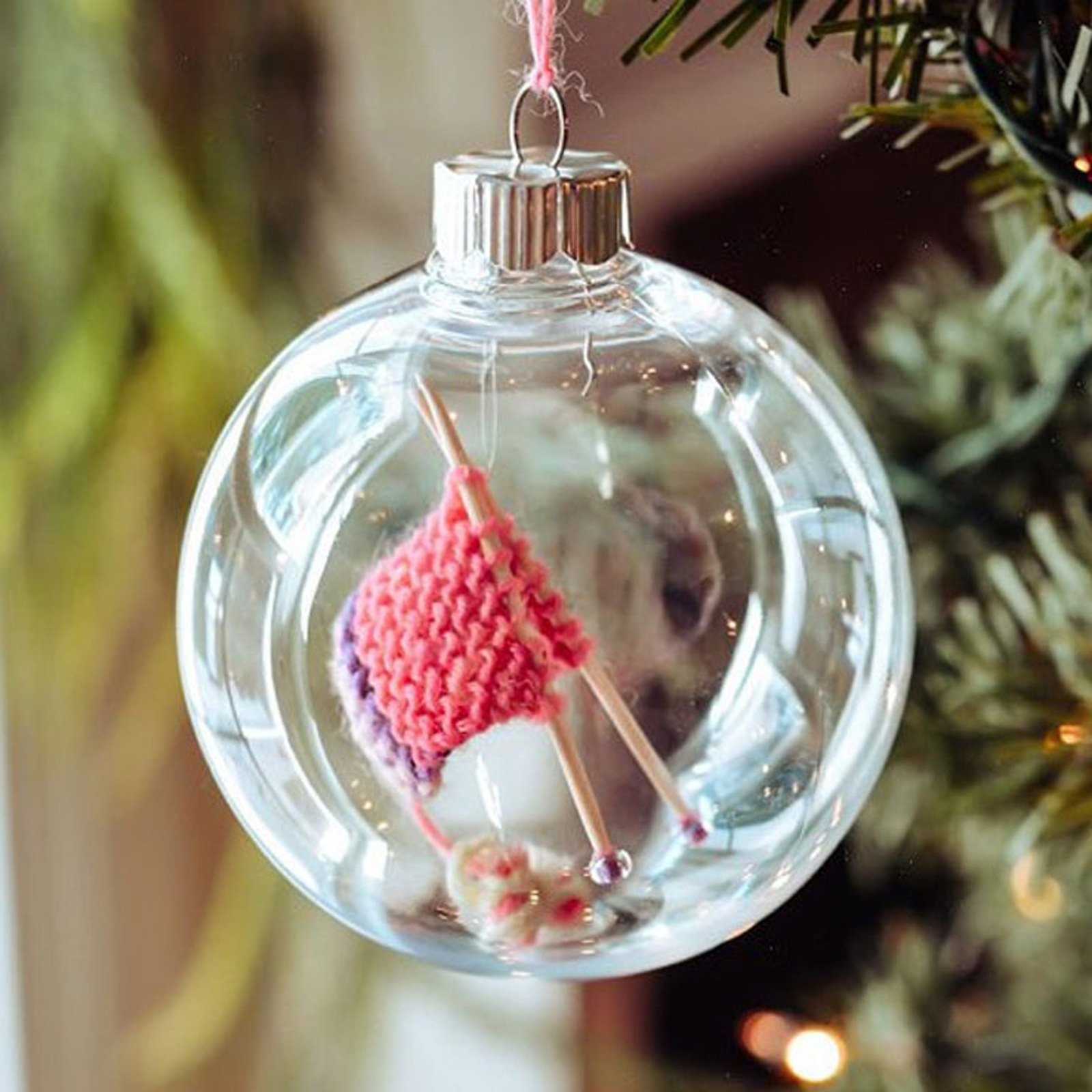 🎅CHRISTMAS SALE NOW-49% OFF🎄-Knitting Christmas Ornament, Knit Gift, Holiday Decor, Knitters Gift