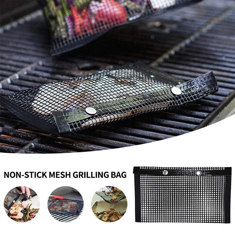 (Early Summer Hot Sale - 50% OFF)  Reusable Non-stick BBQ Mesh Grill Bags