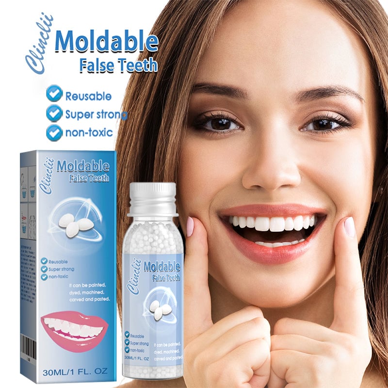 Clinclii™ Moldable False Teeth Restore Your Smile, Anytime. Anywhere