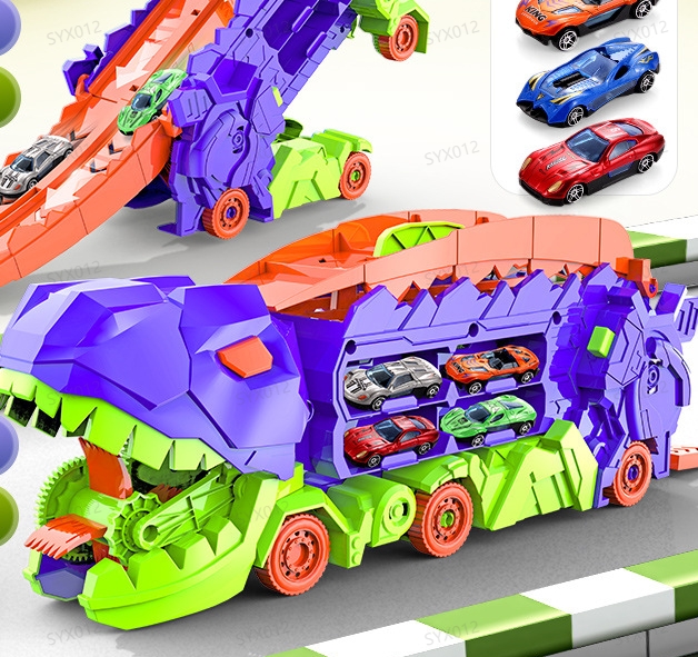 🔥Heißer Verkauf 49% Rabatt🔥Transport Dinosaur Truck with Foldable Sliding