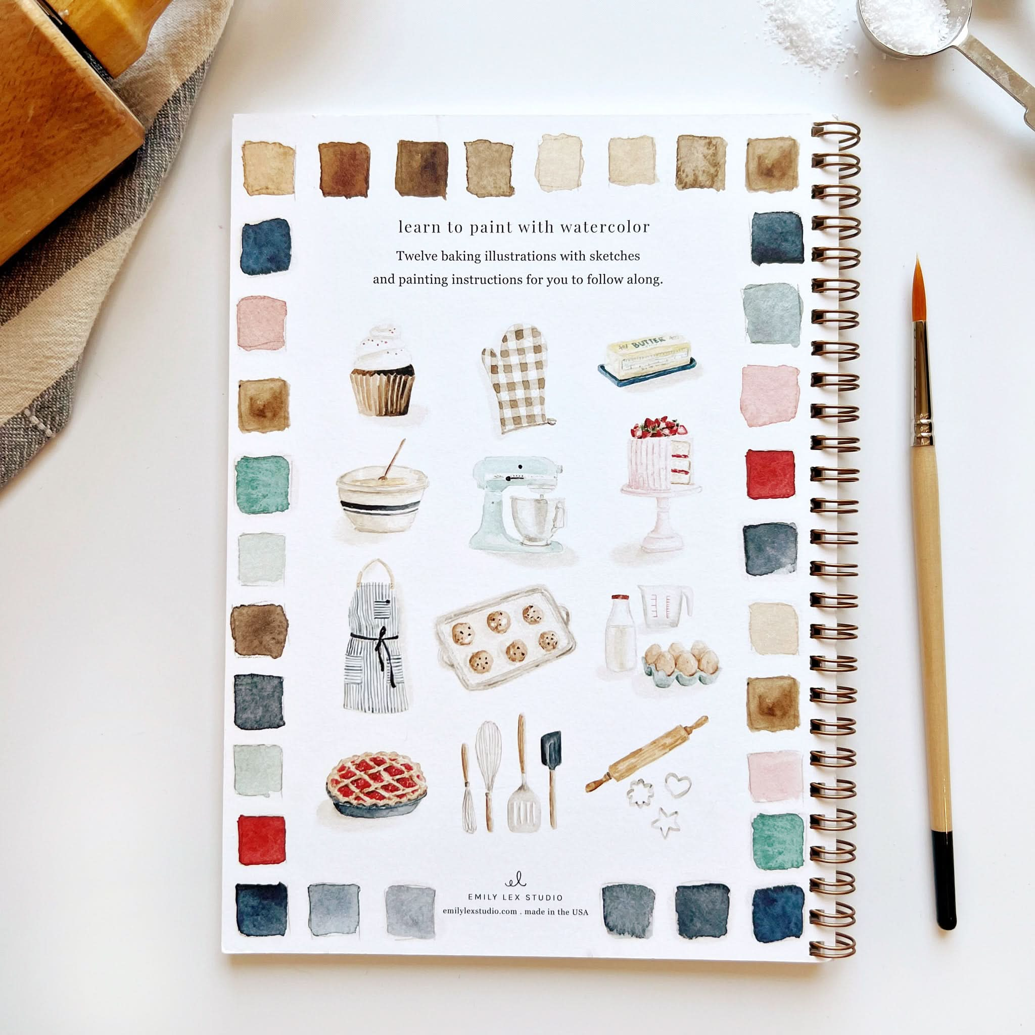 🍪Baking Watercolor Workbook