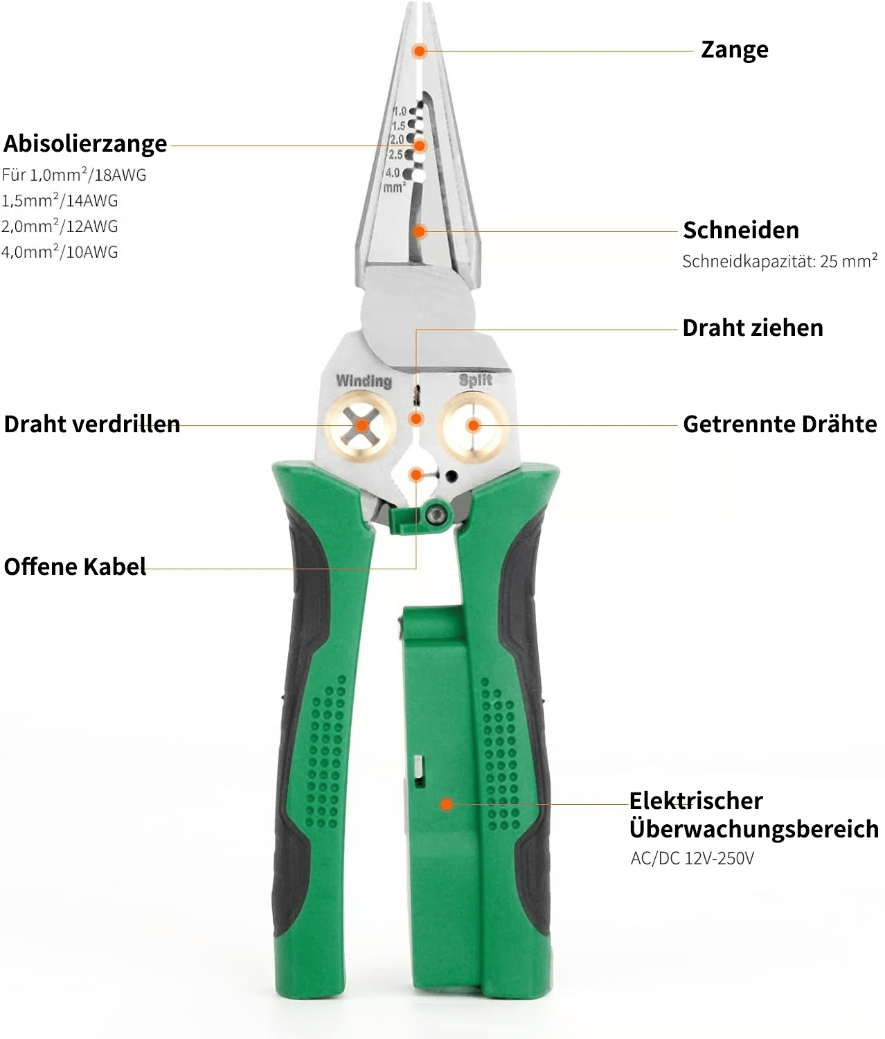 🔥Letzter Tag 50 % Rabatt🔥8-in-1 Abisolierzange