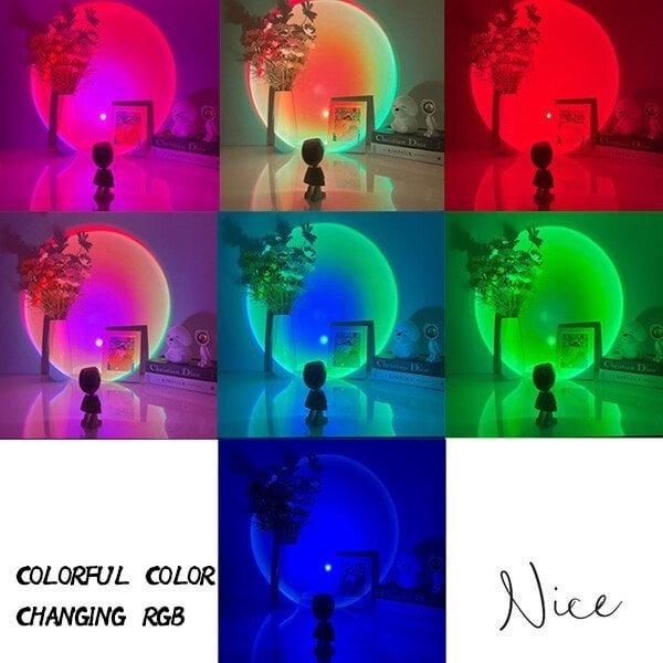 Mini astronaut background sunset lights🔥Christmas Sale-49% OFF🔥