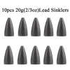 Fishing Bullet Weights 10 Pcs
