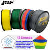 JOF 12 Strands Braided PE Fishing Line 100M-500M