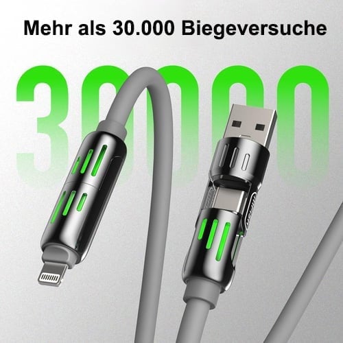 🔥Letzter Tag 49% RABATT❤️4-in-1 USB-Ladekabel Schnellladung 240W