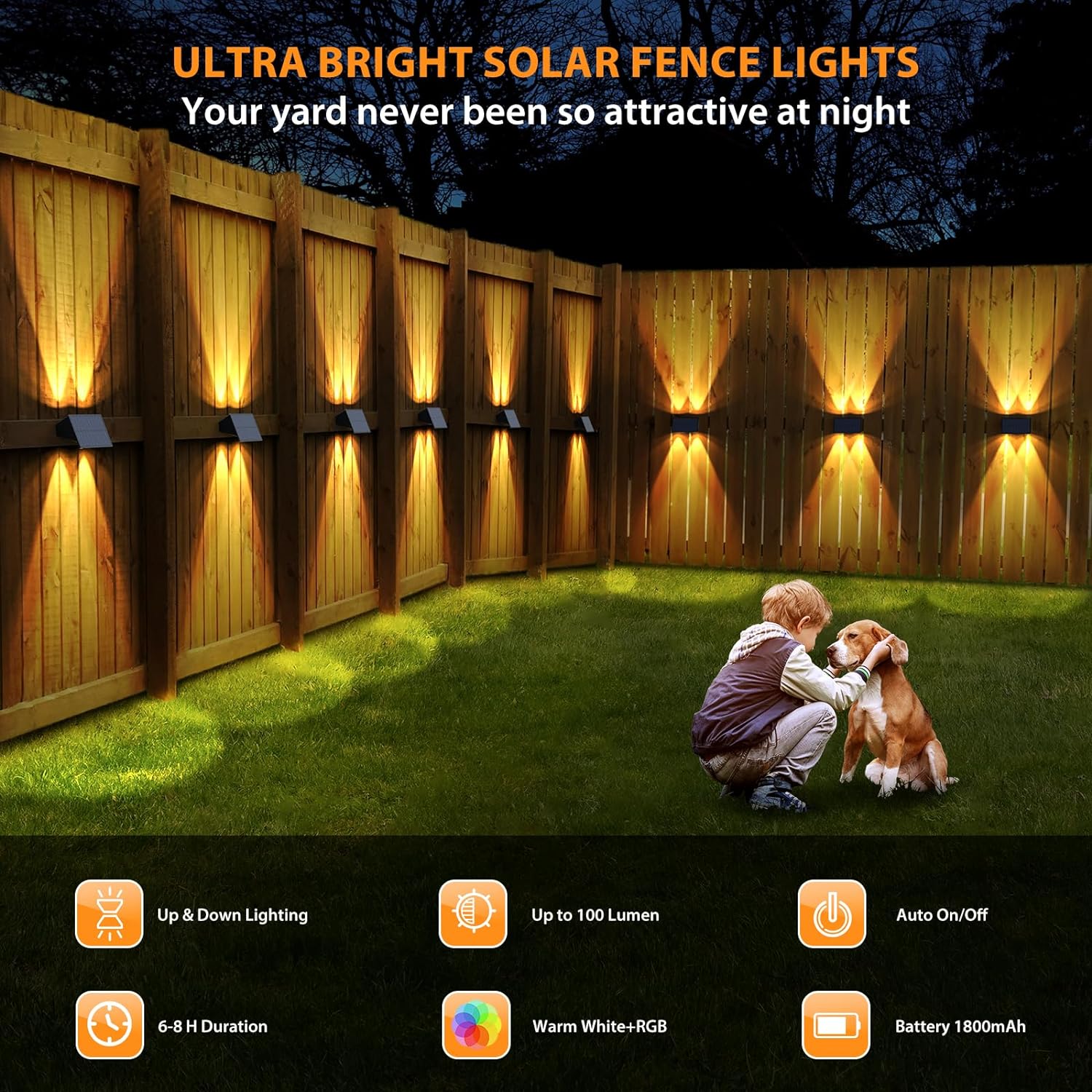 Solar Fence Lights