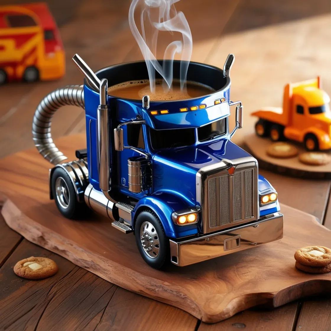 🔥Last 4 hours Sale -🥃Handcrafted Truck Coffee mug