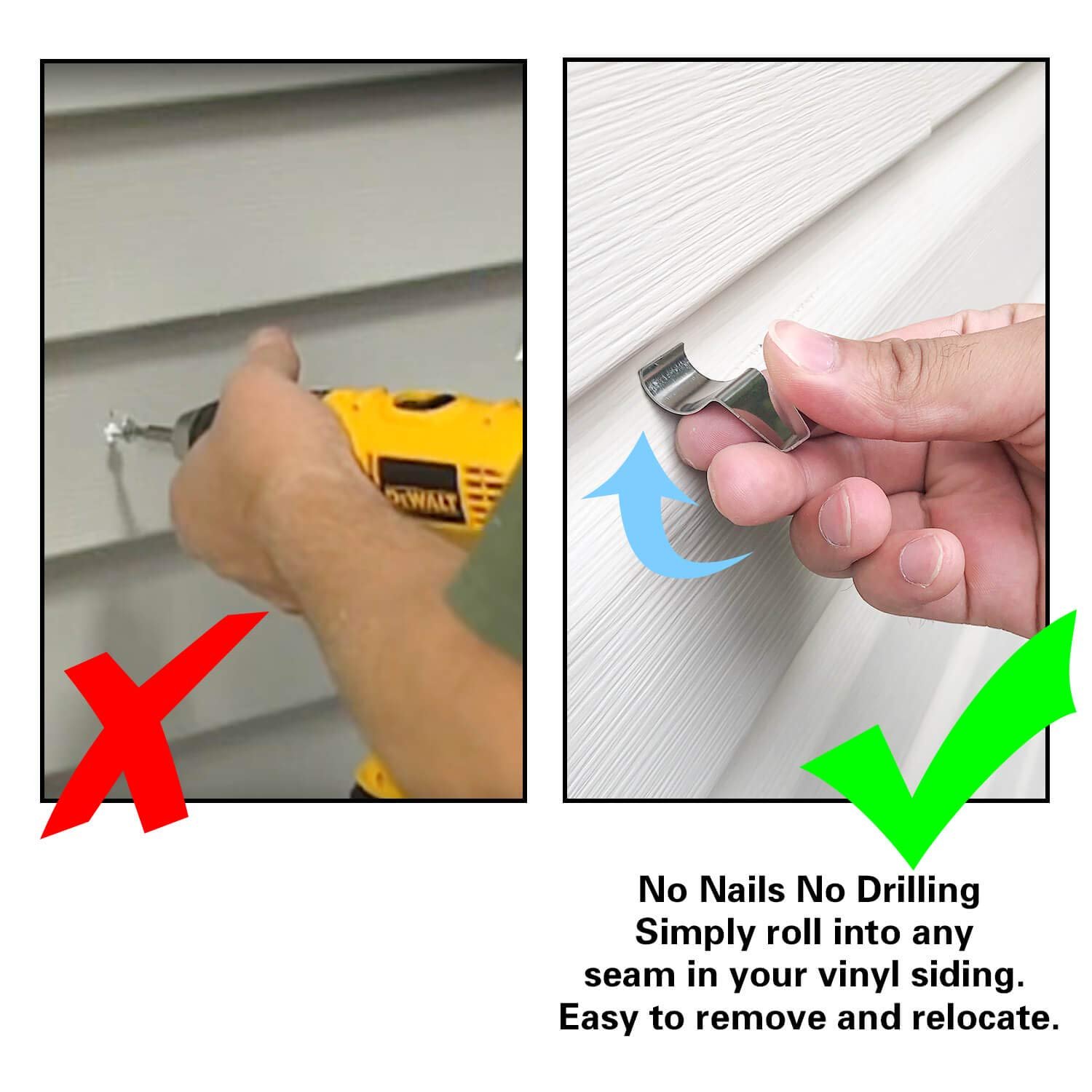 🎁TikTok Last Day Sale - 70% OFF🔥Nailless Siding Hanger🛠️