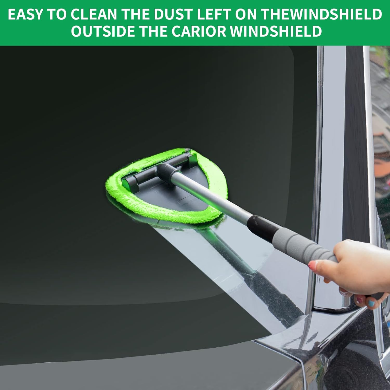 🔥Last Day Promotion 50% OFF🔥Microfiber Car Windshield Cleaning Tool with Extendable Handle
