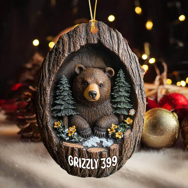 Remembering Grizzly Christmas Ornaments🐻