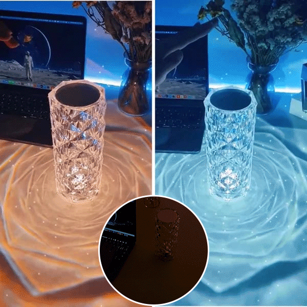 (🔥HOT SALE - 49% OFF)  Touching Control Rose Crystal Lamp, Buy 2 Get Extra 10% OFF & Free Shipping