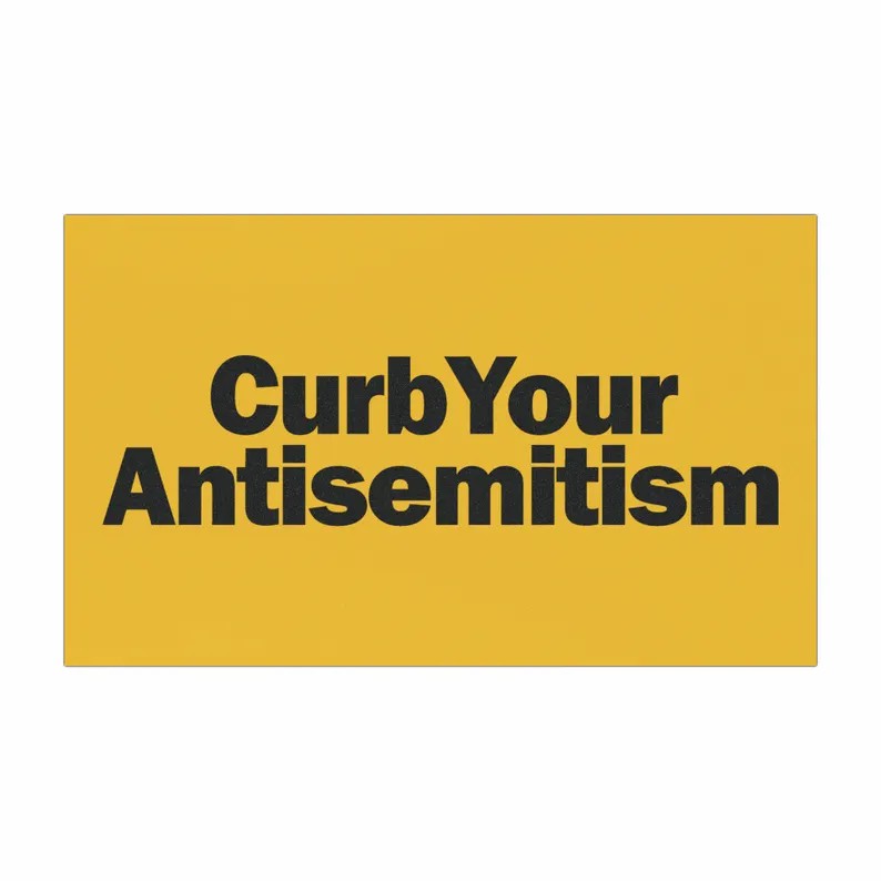 Antisemitic Car Magnet Stickers