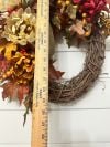 🍁Fall Harvest Sale: 60% OFF! Fall Maple Leaves Wreath, Small Autumn Front door wreath, wreath with berries and peonies, Thanksgiving Harvest Grapevine