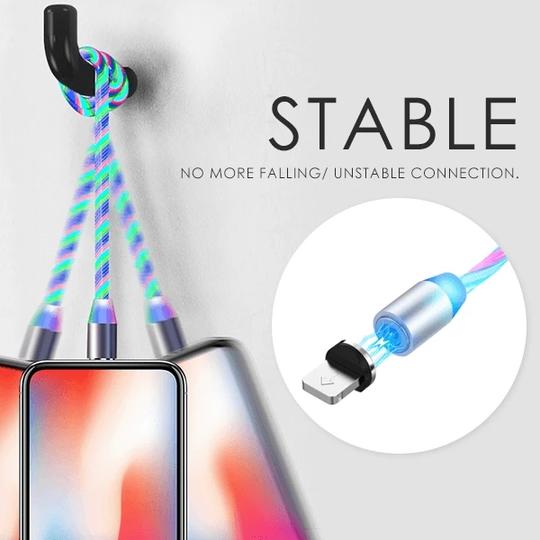 ⛄Early Spring Sale 50% OFF⛄ - Streamer Magnetic Absorption Cable with 3 Types Head(Buy 3 get 1 free+free shipping)