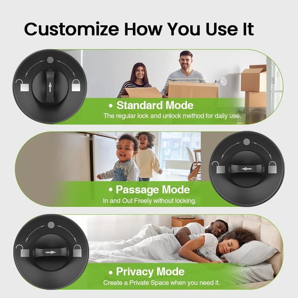 ⏰LAST DAY SALE 50% OFF💥Smart 4-in-1 Fingerprint Door Lock