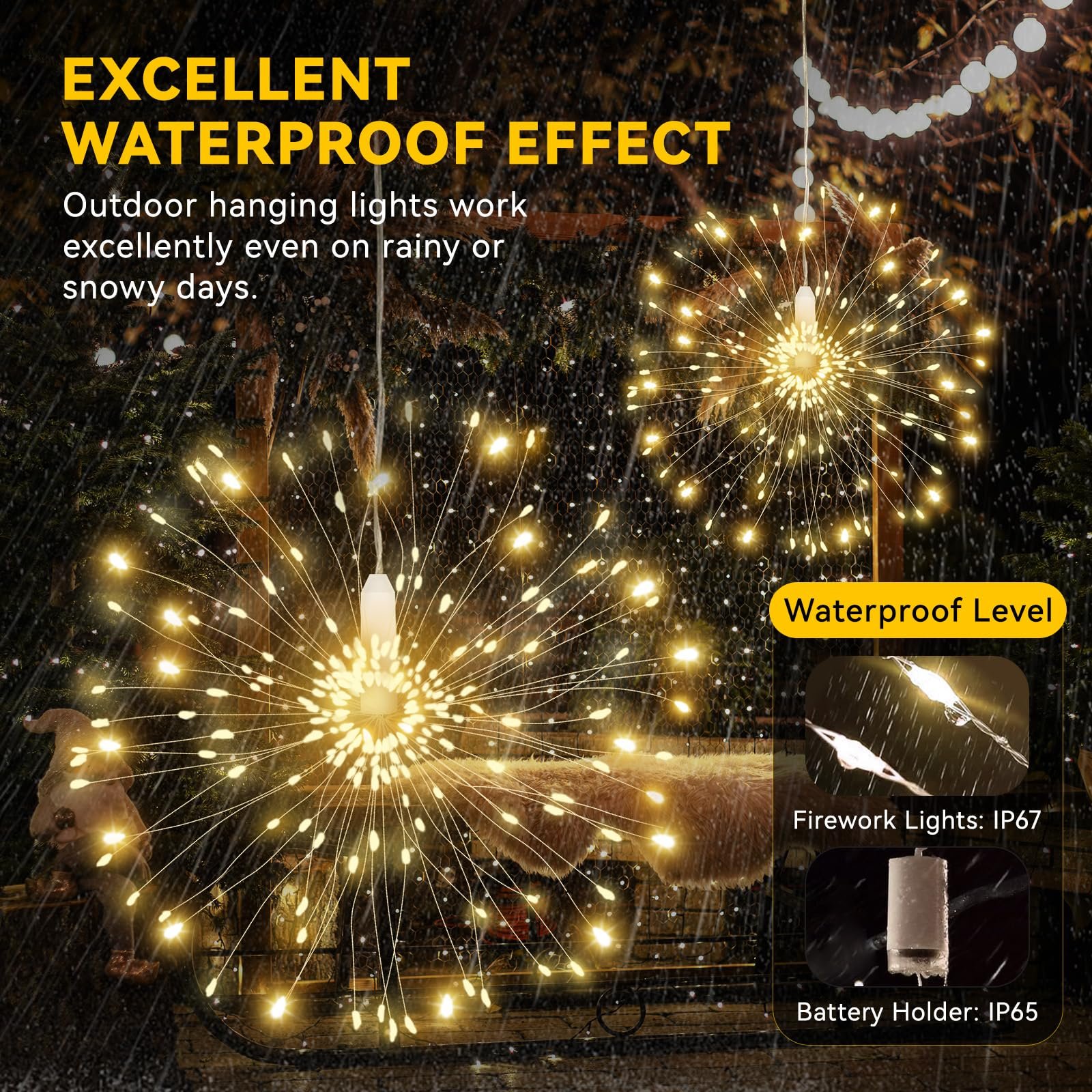 🔥Last Day Promotion 70% OFF🎄Hanging Starburst Fairy Lights for Christmas