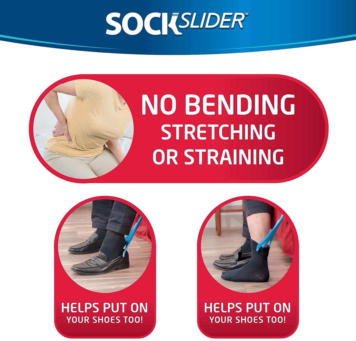 Sock Slider Aid - Easy On Off Sock Helper Kit