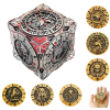 7-in-1 Metal Spinner Dice – Rotating Fidget DND Sculpture for RPG Fans