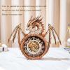 🔥Last Day 49% OFF - Ancient Dragon 3D Wooden Puzzle Clock DIY Craft Kit🐉