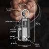 Portable Keychain Lighter-Adjustable Windproof Flame