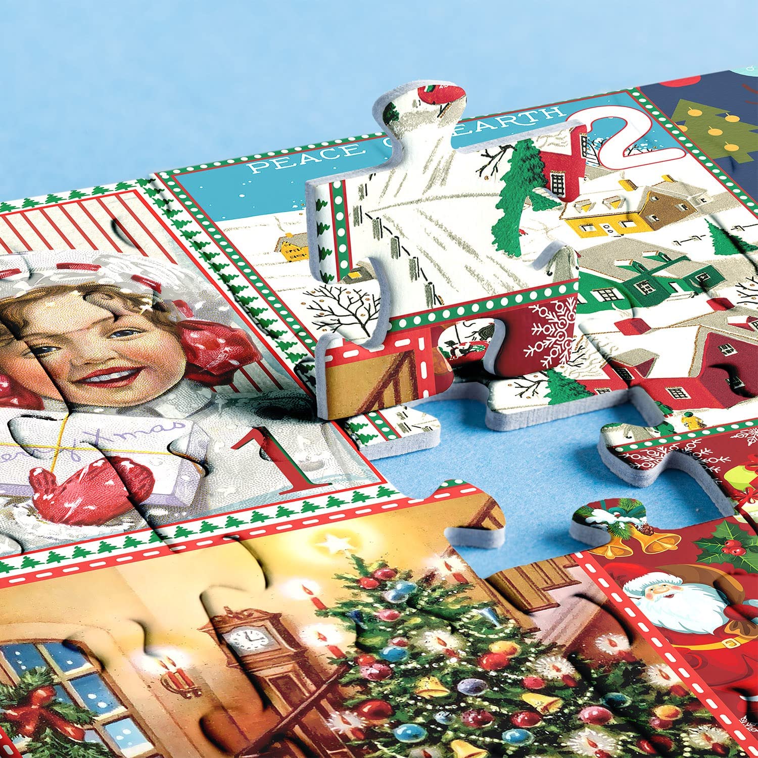 Tadetd® Christmas Advent Calendar Jigsaw Puzzle 1000pcs