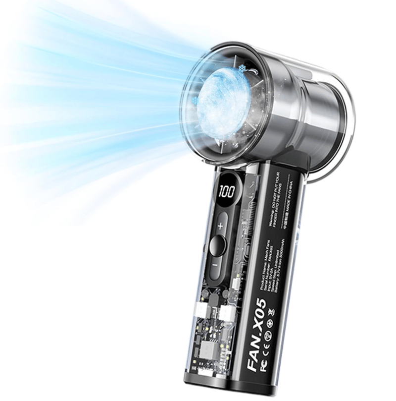 ✨Letzter Tag 49 % Rabatt🔥Kaltkompressen-Ventilator, transparenter Mini-Ventilator