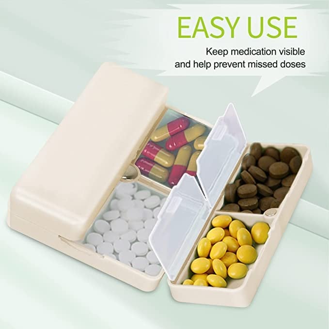 🔥(Last Day Promotion - 50% OFF)💊7 Compartments Portable Pill Case, BUY 2 GET 1 FREE