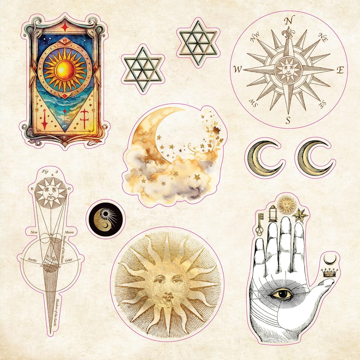 A COSMIC STICKER BOOK🌙✨ (over 900 stickers!)