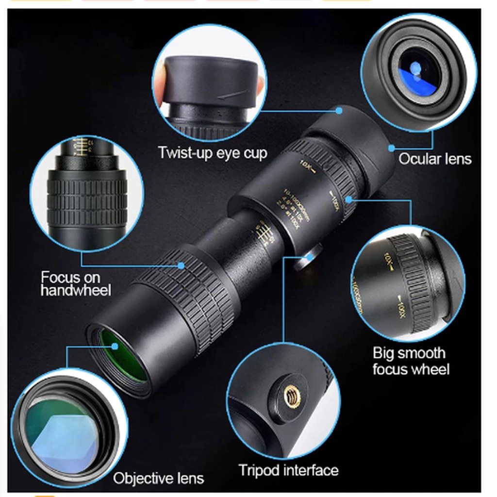 🔥Limited Time Sale 48% OFF🎉4K 10-300X40mm Super Telephoto Zoom Monocular Telescope-Buy 2 Get Free Shipping