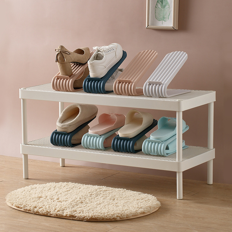 (🔥Last Day Promotion- SAVE 48% OFF) Double Layer Shoe Rack Organizer -Buy 4 Get FREE SHIPPING