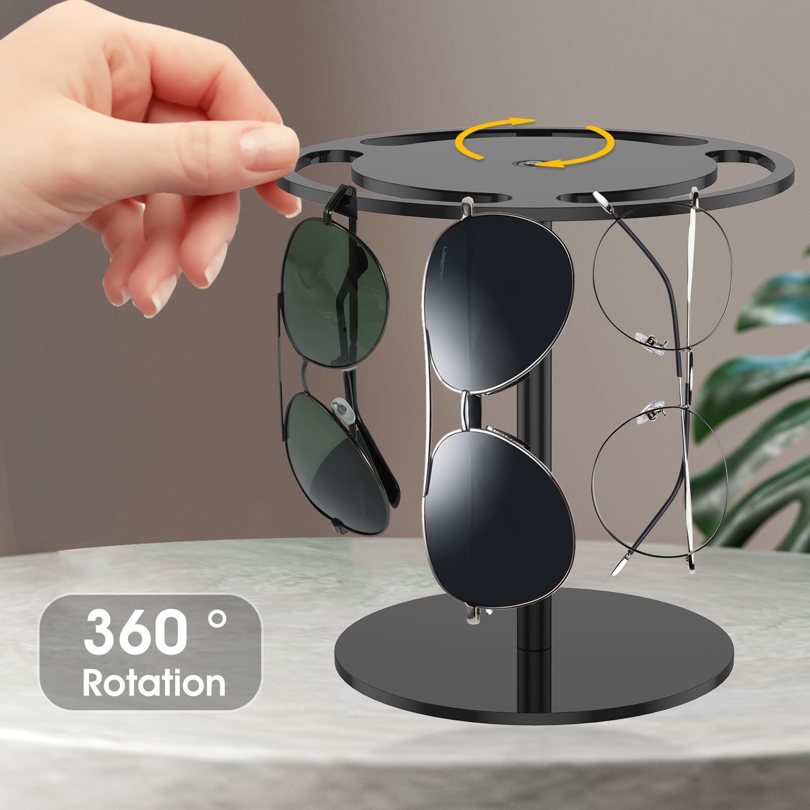 💥LAST DAY SALE 50% OFF💥360 Degree Rotating Sunglasses Stand⚡BUY 2 FREE SHIPPING