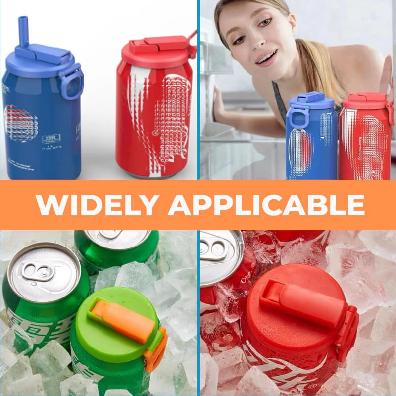 🔥Last Day Promotion 48% OFF-🎁-Straw Soda Can Lid (BUY 3 GET 2 FREE)