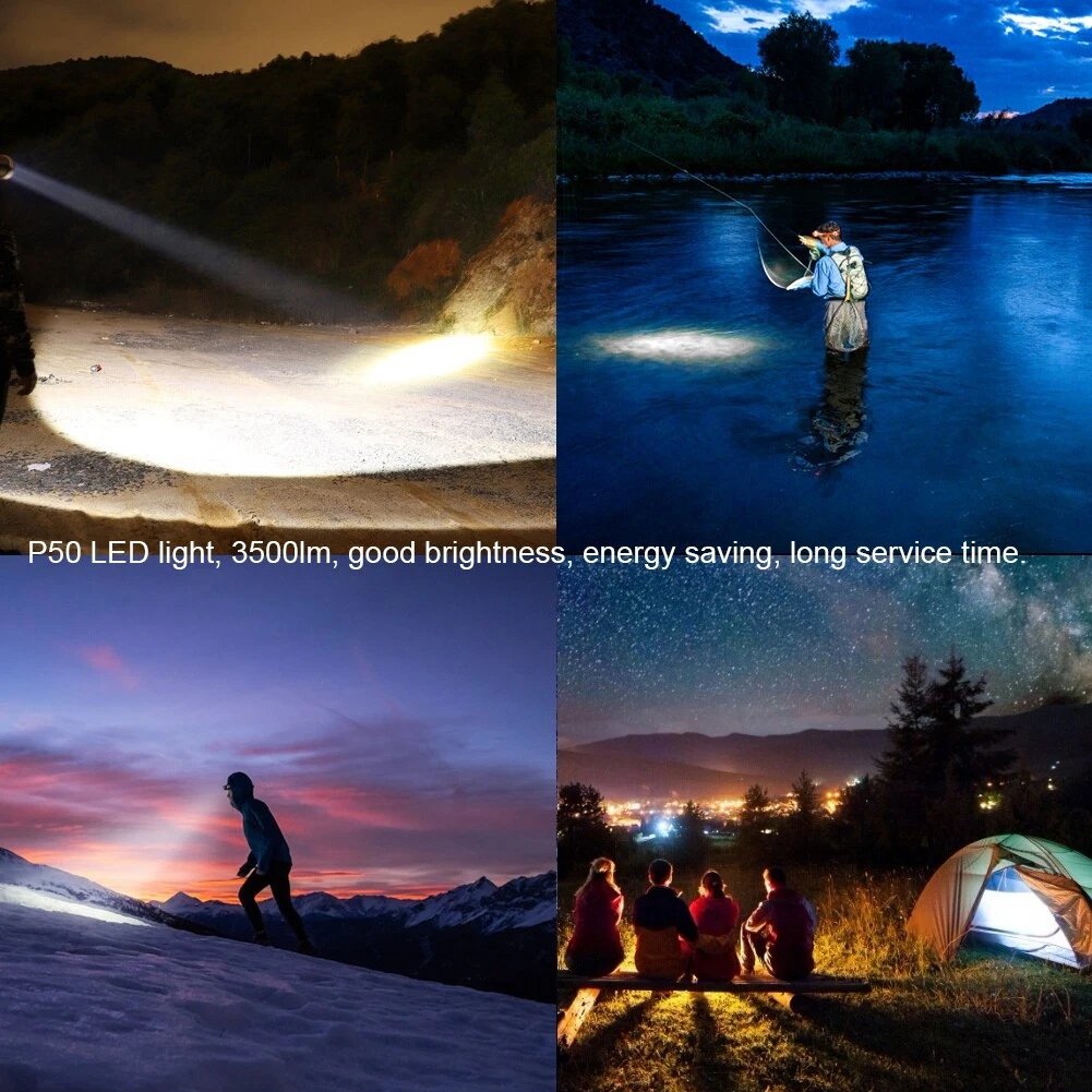 ⏰LAST DAY SALE 50% OFF💥Super Bright Rechargeable Zoom Headlamp