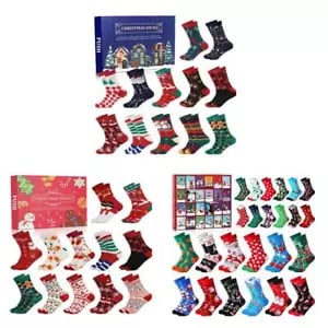 🎄Christmas Hot Sale🎁🧦2024 Christmas Socks Countdown Calendar