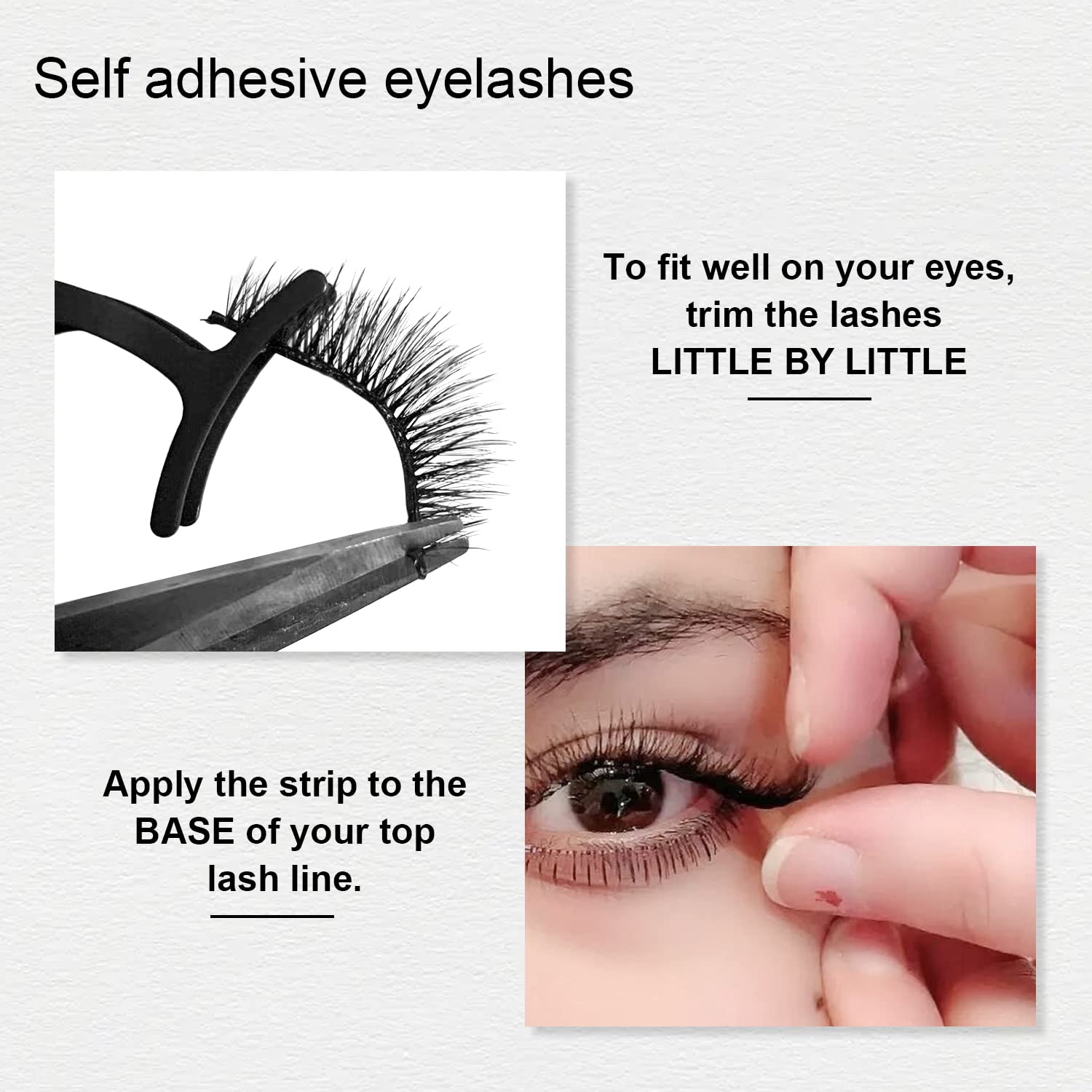 ❤️Mother's Day Sale- 58% OFF⚡Glue-Free,Waterproof Adhesive Eyelashes