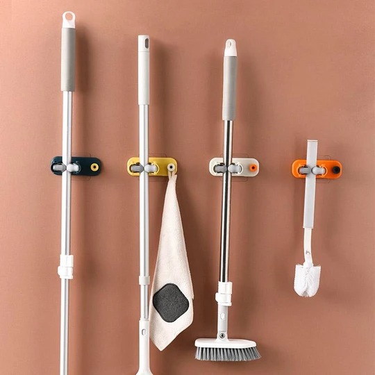(NEW YEAR PROMOTION - SAVE 50% OFF) 2 In 1 Multi-functional Broom Holder - Buy 4 Free Shipping