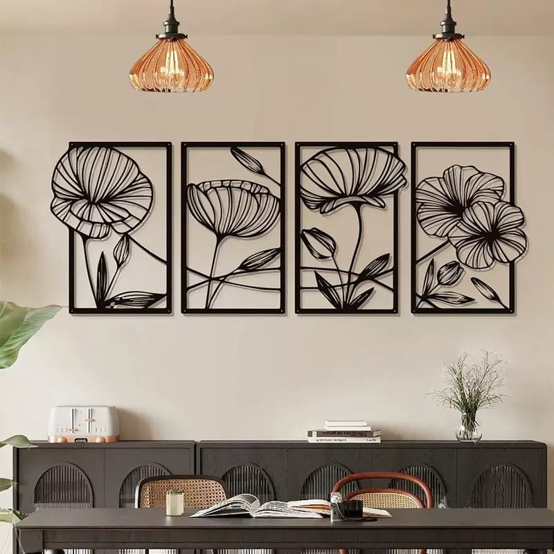 🔥 50% OFF – Limited Time Only!  Minimalist Metal Lotus Wall Art – Zen-Inspired Iron Line Wall Hanging for Home, Bedroom & Living Room Decor