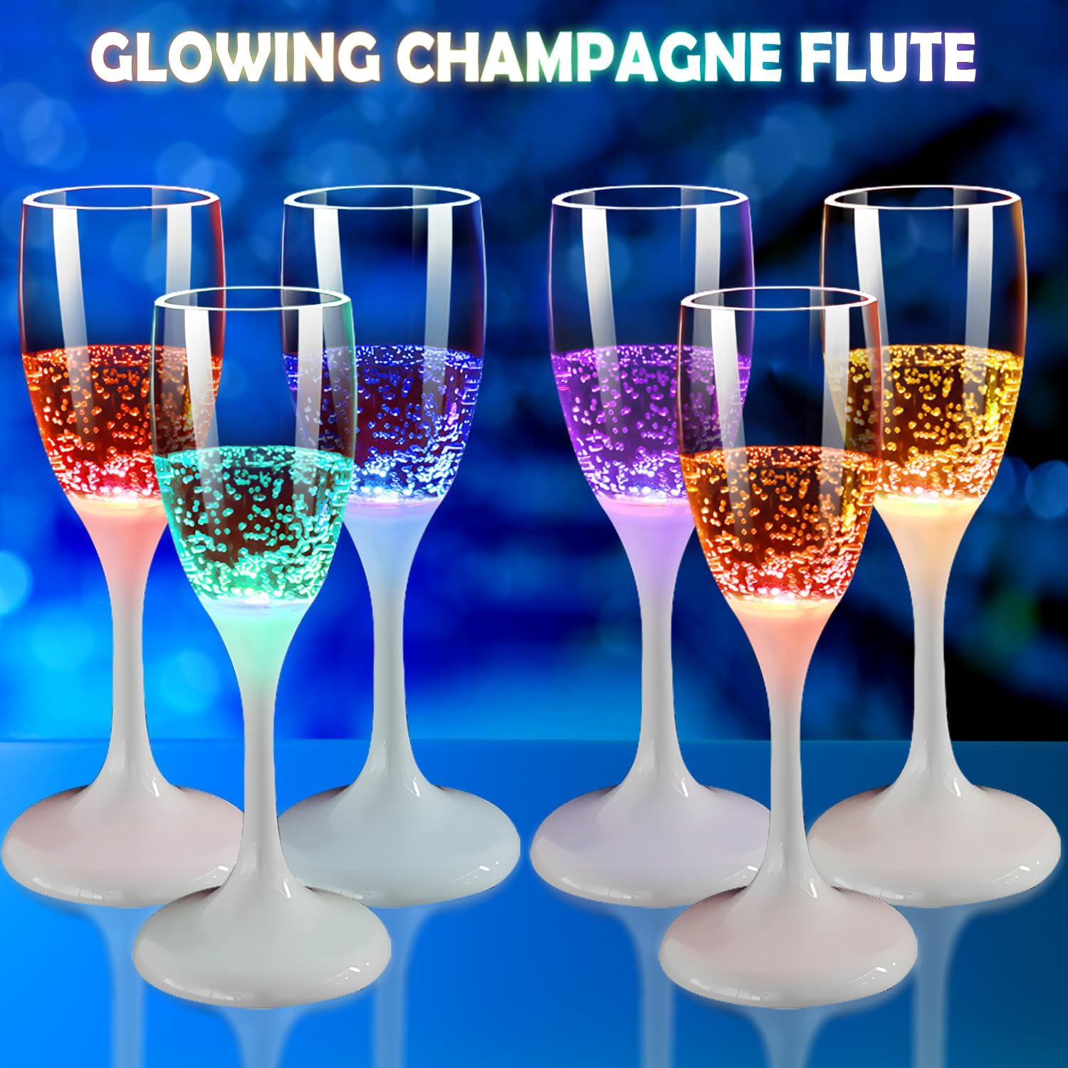 🥂LED Light Up Cups Wine Champagne Glass
