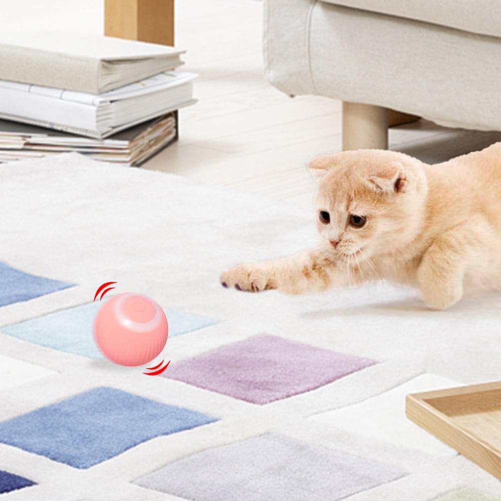 (🌲Early Christmas Sale- SAVE 50% OFF)Smart Cat Toys Automatic Rolling Ball(🎁Buy 3 Get 2 free&Free shipping(5 pcs)