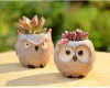 Cute Owl Ceramic Succulent Planter Pot- Buy 2 Free Shipping