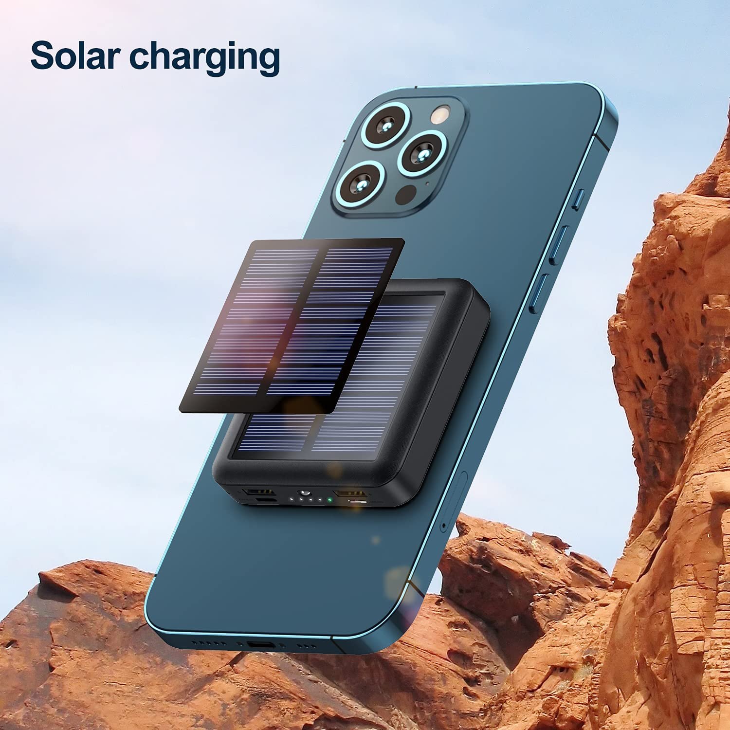 (Last Day Promotion - 50% OFF) Solar Power Bank, BUY 2 FREE SHIPPING