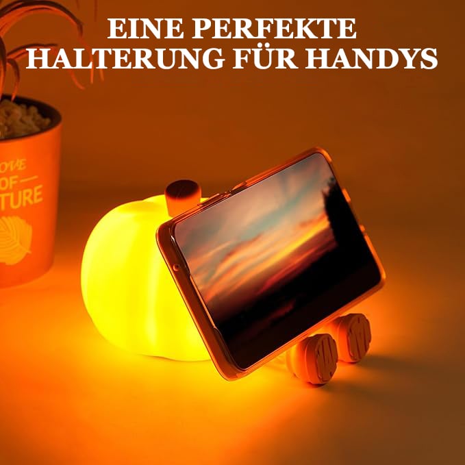🔥Heißer Verkauf🎃Halloween-Kürbis-Klapp-Nachtlicht💡3-stufig dimmbar
