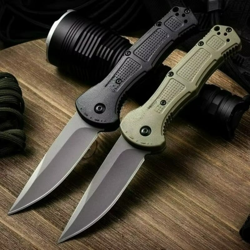 ⚔ Tactical Folding Knife – CPM-D2 Blade, Nylon Fiber Handle
