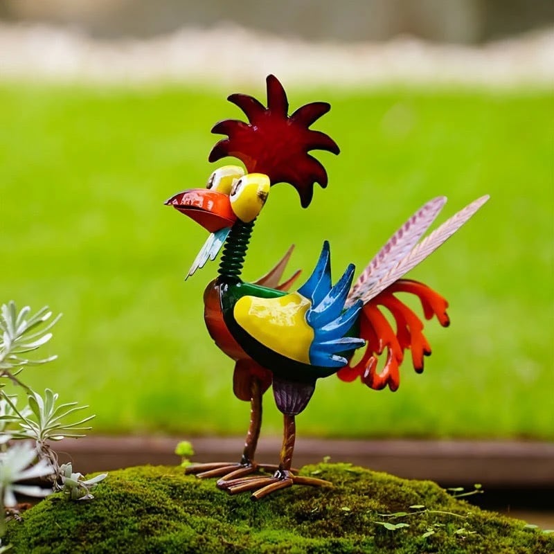 Metal-Rooster Outdoor Statue🐓