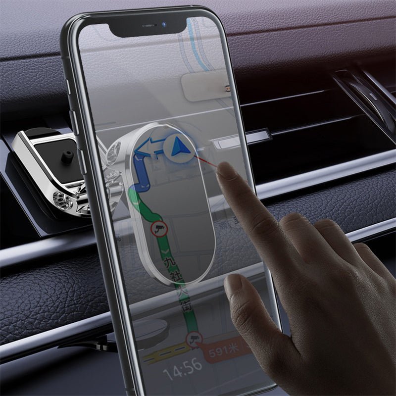(🔥Last Day Promotion- SAVE 49% OFF) 2022 New Alloy Folding Magnetic Car Phone Holder - BUY 2 GET 1 FREE