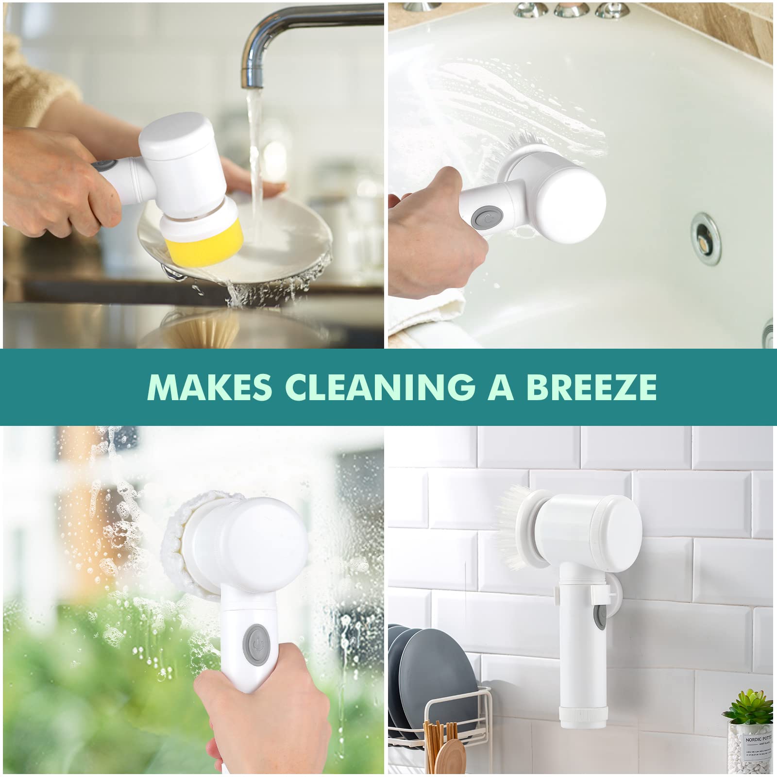 (⏰Last Day Promotion & Set SAVE MORE💖 ) - Electric Cleaning Brush