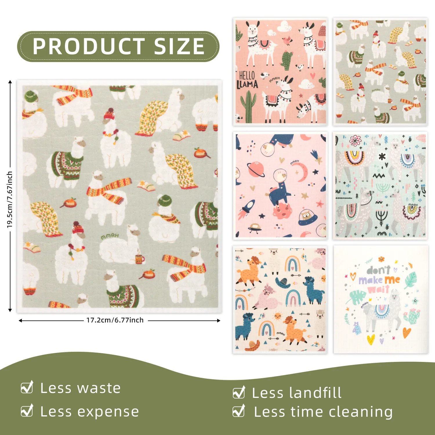 🍂TikTok Fall Mega Sale - 70% OFF🎉Swedish Dishcloths for Kitchen & Cleaning🍃(6 Pcs)